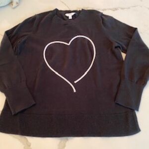 Time and Tru black sweater large